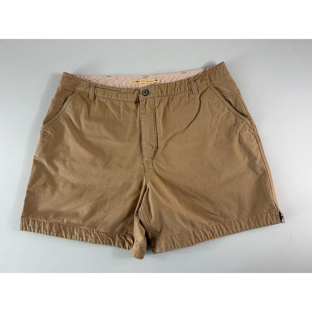 Vintage Sportif Women's Tan Organic Cotton Shorts Size 14